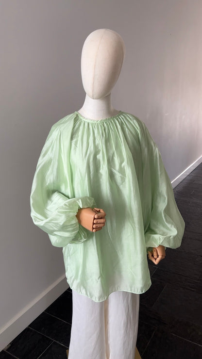 CLOUD TOP MINT (double lined, not see through)