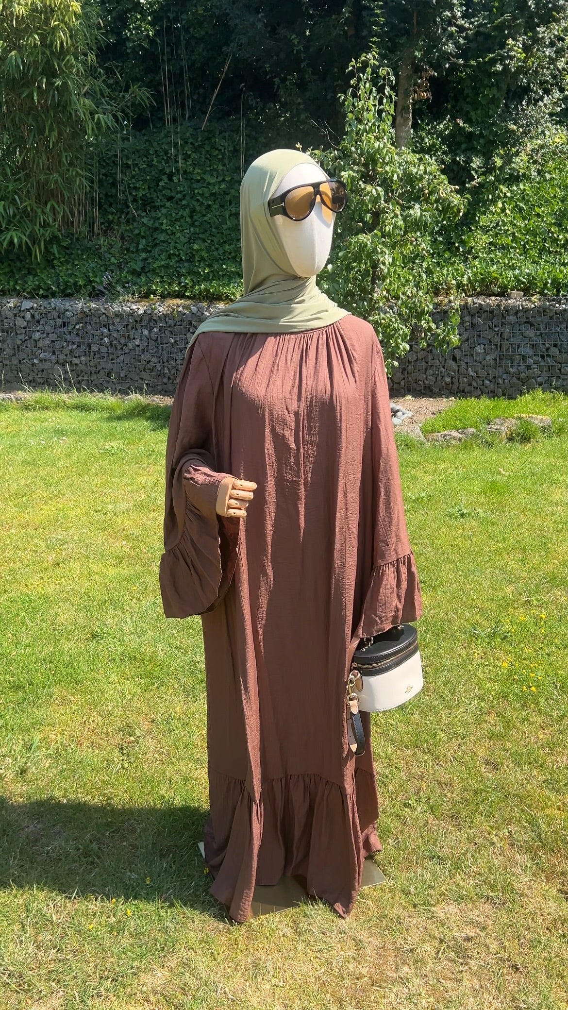 AIRY DRESS CHOCO