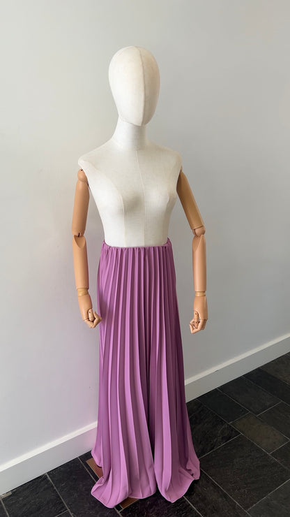 PLISSÉ SKIRT PURPLE PINK
