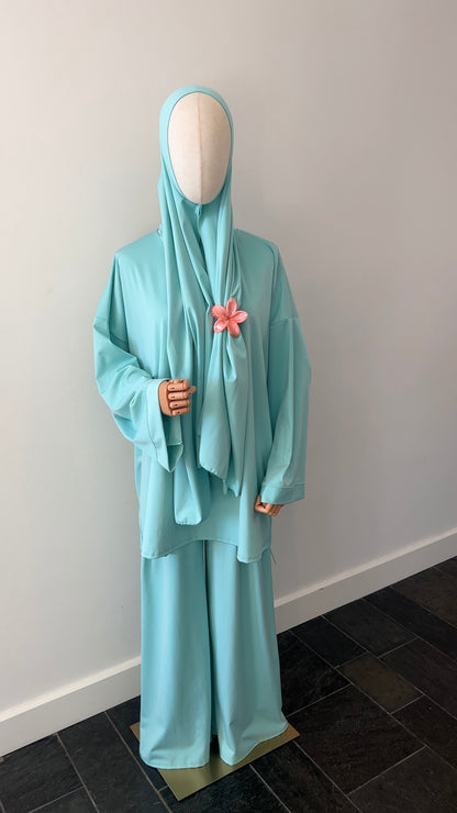 BURKINI 3 PIECE AQUA