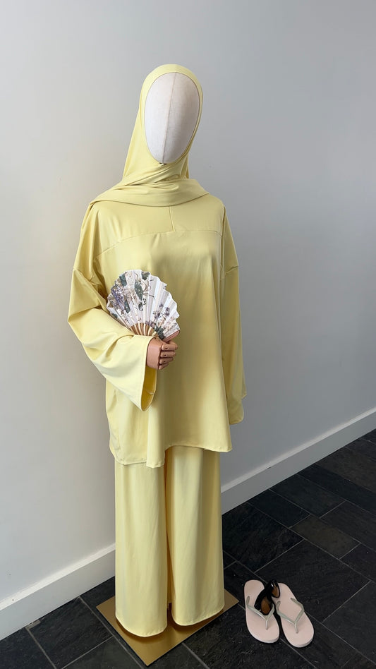 ZIP BURKINI YELLOW