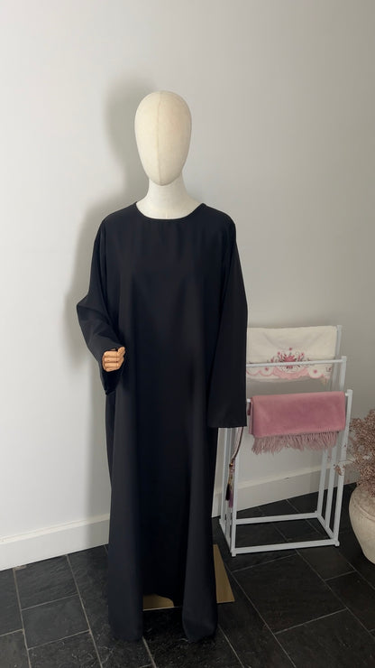 LACE KHIMAR SET BLACK