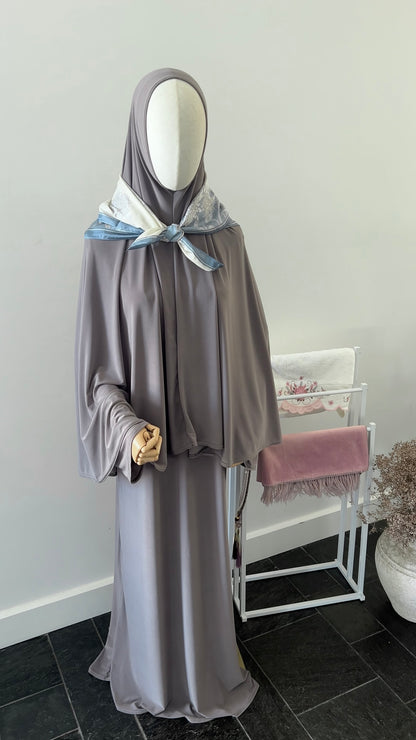 ABAYA KHIMAR SET TAUPE