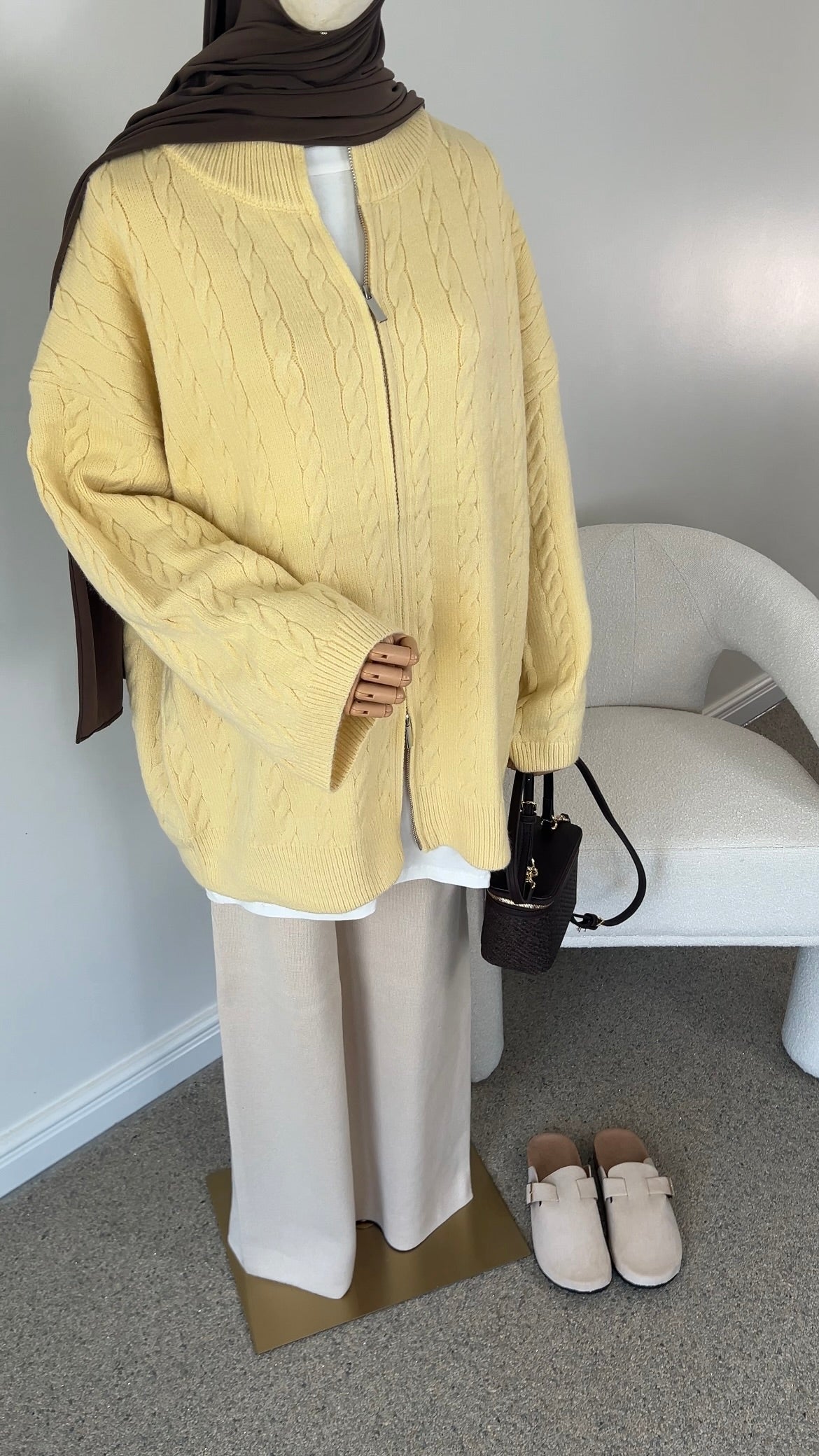 CABLE ZIPPER YELLOW