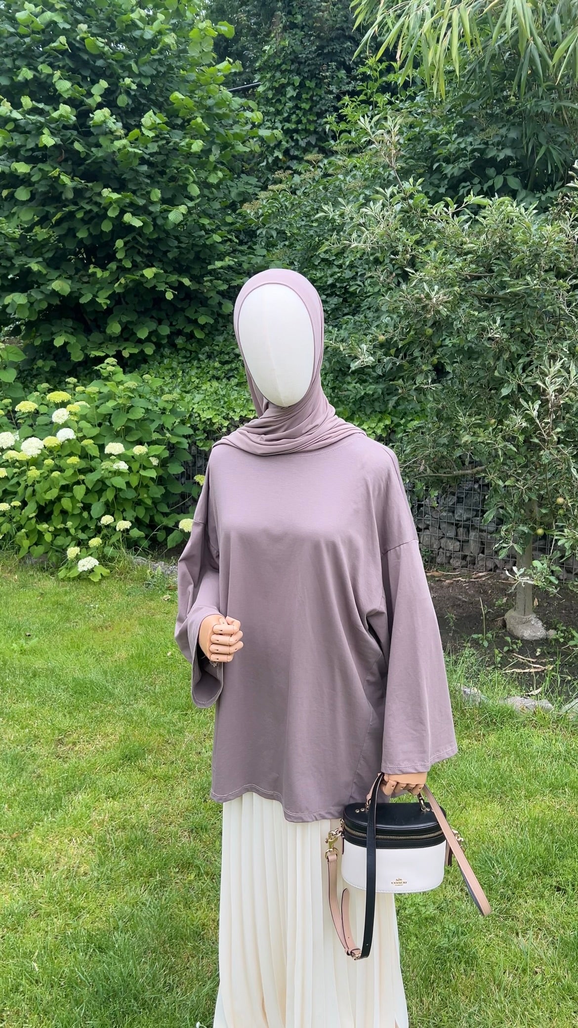 COTTON EXTRA LONGSLEEVE TAUPE