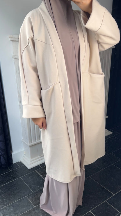 BEIGE OVERSIZED COAT