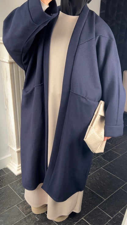 NAVY OVERSIZED COAT