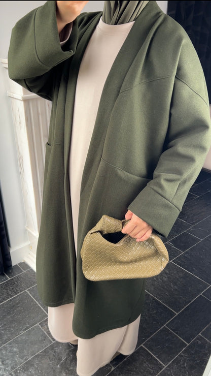 KHAKI OVERSIZED COAT