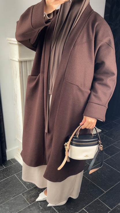 BROWN OVERSIZED COAT