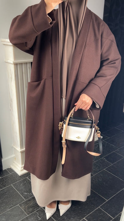 BROWN OVERSIZED COAT