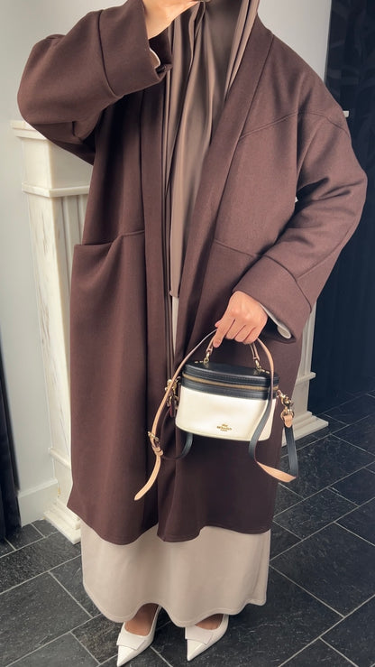 BROWN OVERSIZED COAT