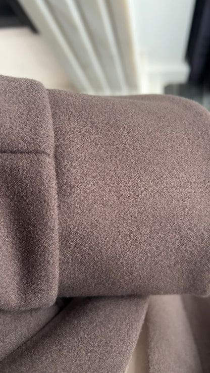 DARK TAUPE OVERSIZED COAT