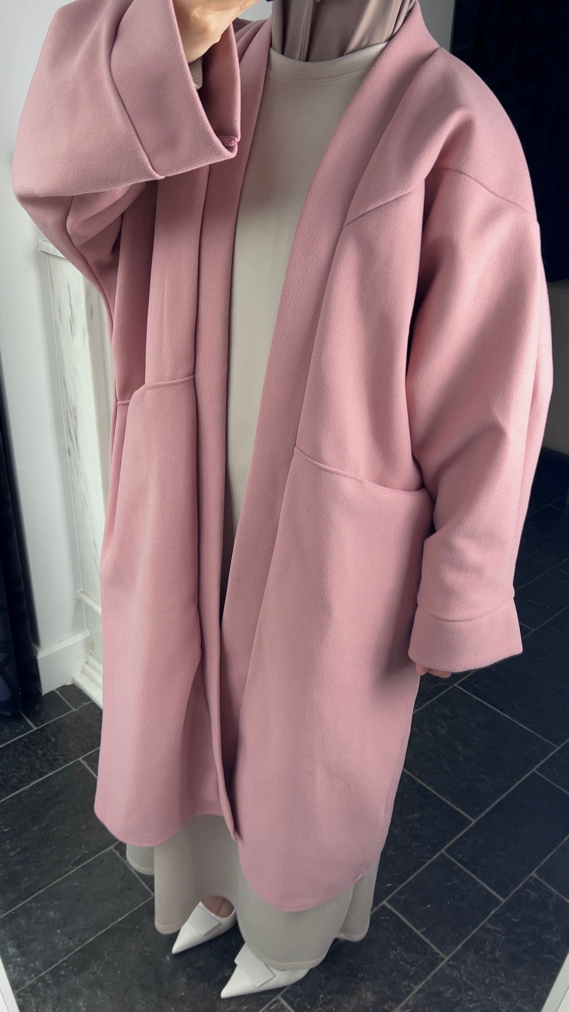 PINK OVERSIZED COAT