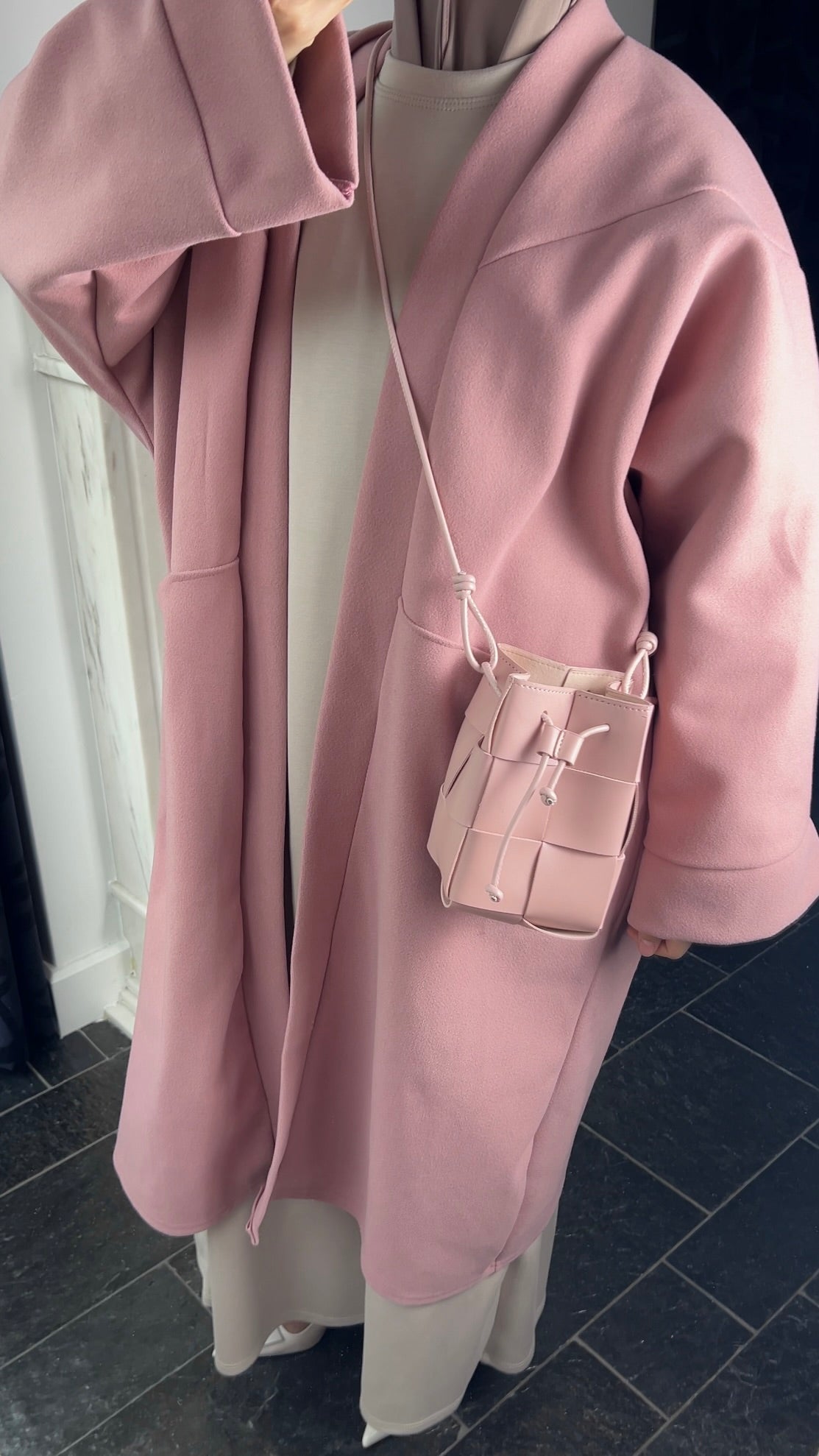 PINK OVERSIZED COAT