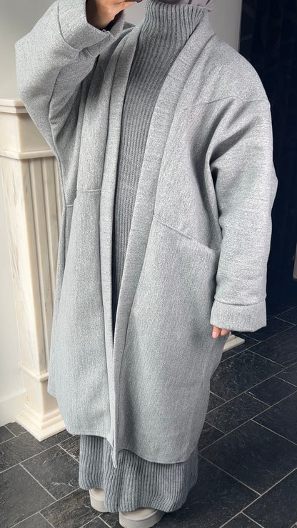 GREY OVERSIZED COAT