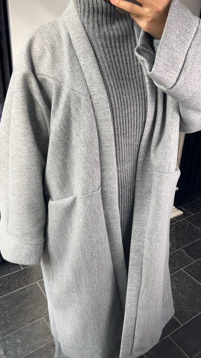 GREY OVERSIZED COAT