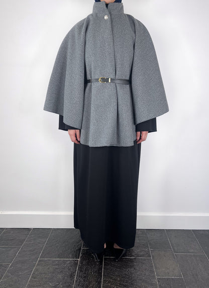 GREY BELT PONCHO