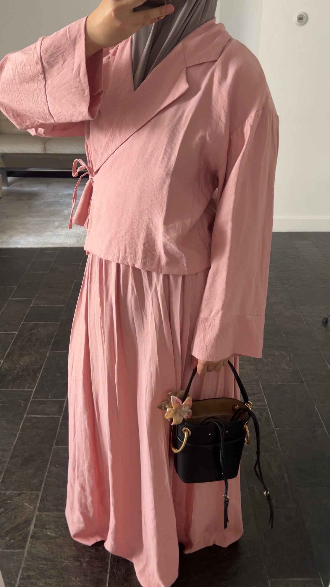 ROSE PLISSE WRAP SET