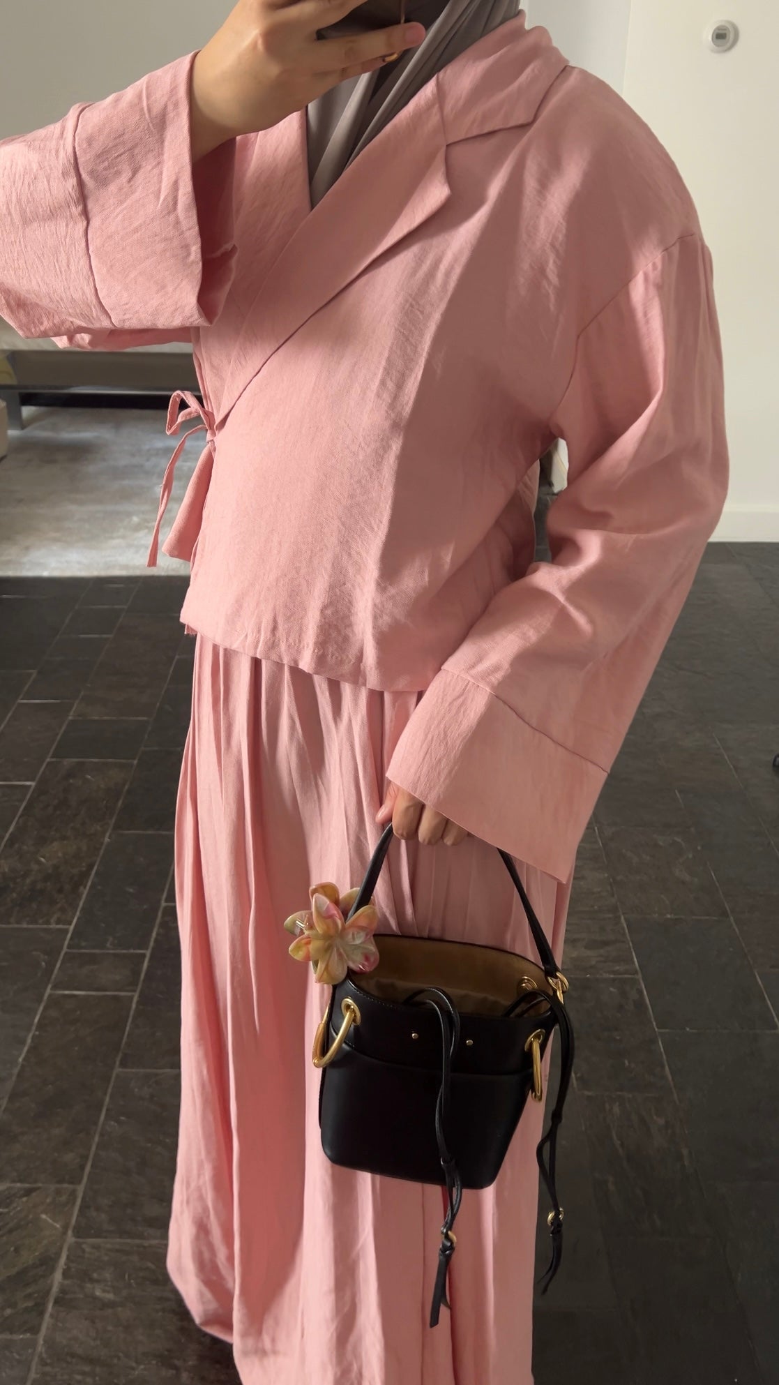 ROSE PLISSE WRAP SET