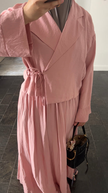 ROSE PLISSE WRAP SET