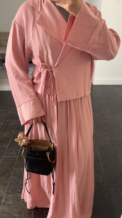 ROSE PLISSE WRAP SET