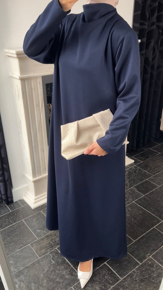 NAVY COMFY JERSEY DRESS