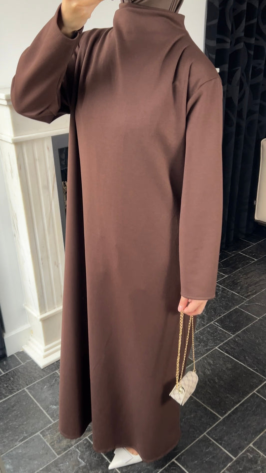 CHOCO COMFY JERSEY DRESS