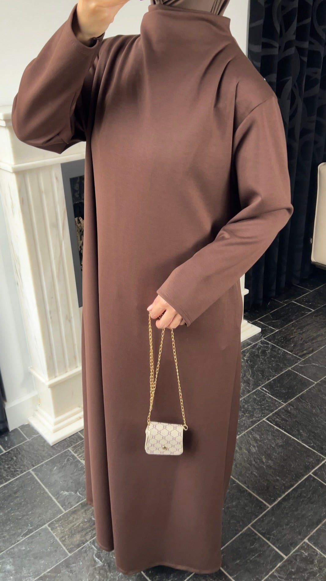 CHOCO COMFY JERSEY DRESS