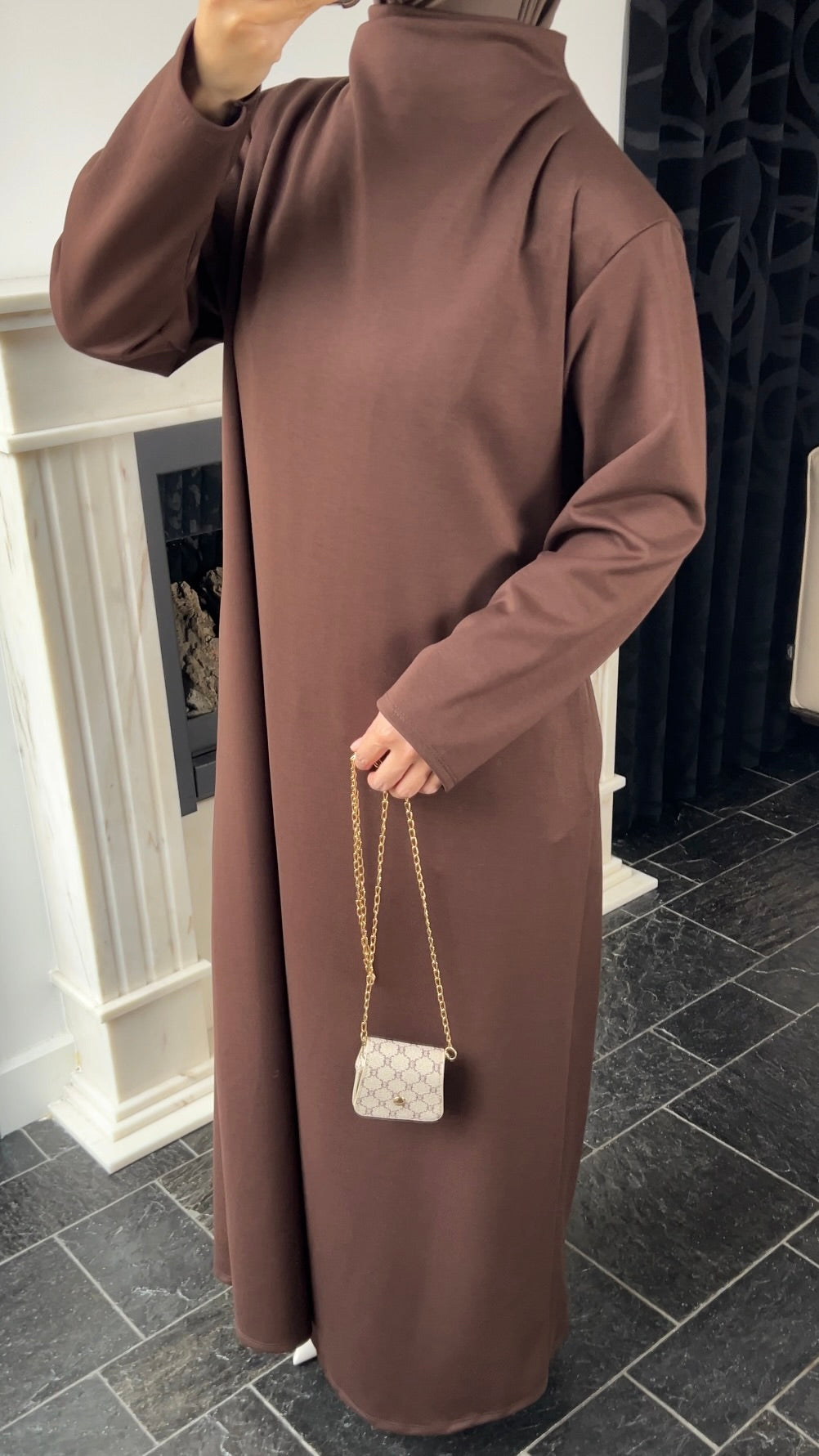 CHOCO COMFY JERSEY DRESS