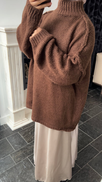 CHOCO FLUFFY SWEATER