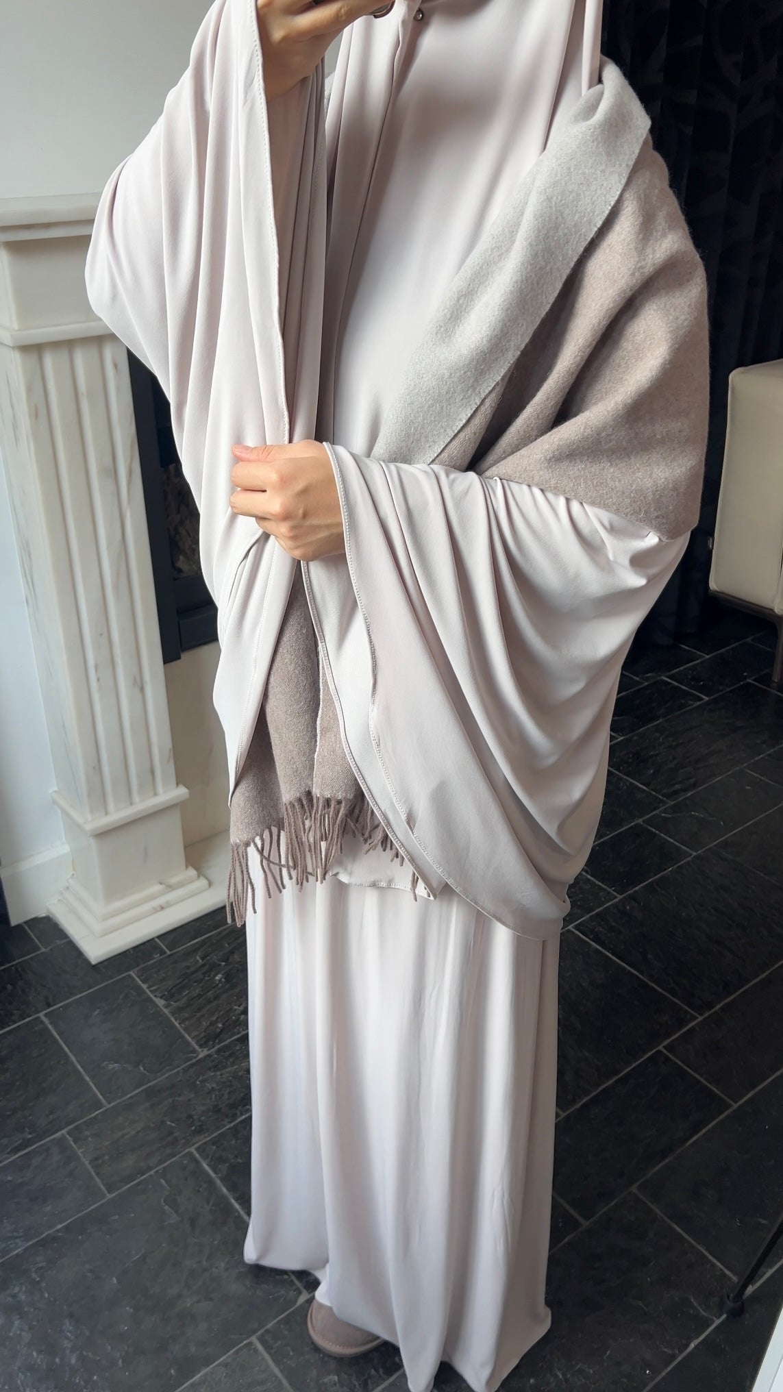 SKIRT KHIMAR SET IVORY WHITE