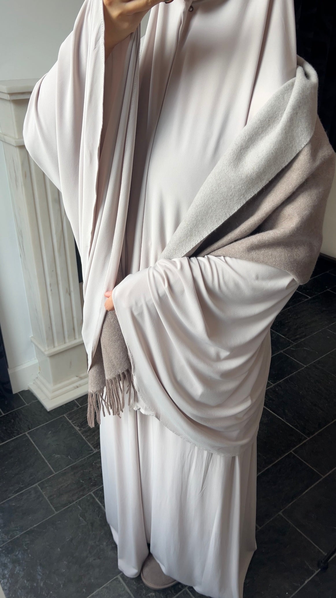 SKIRT KHIMAR SET IVORY WHITE