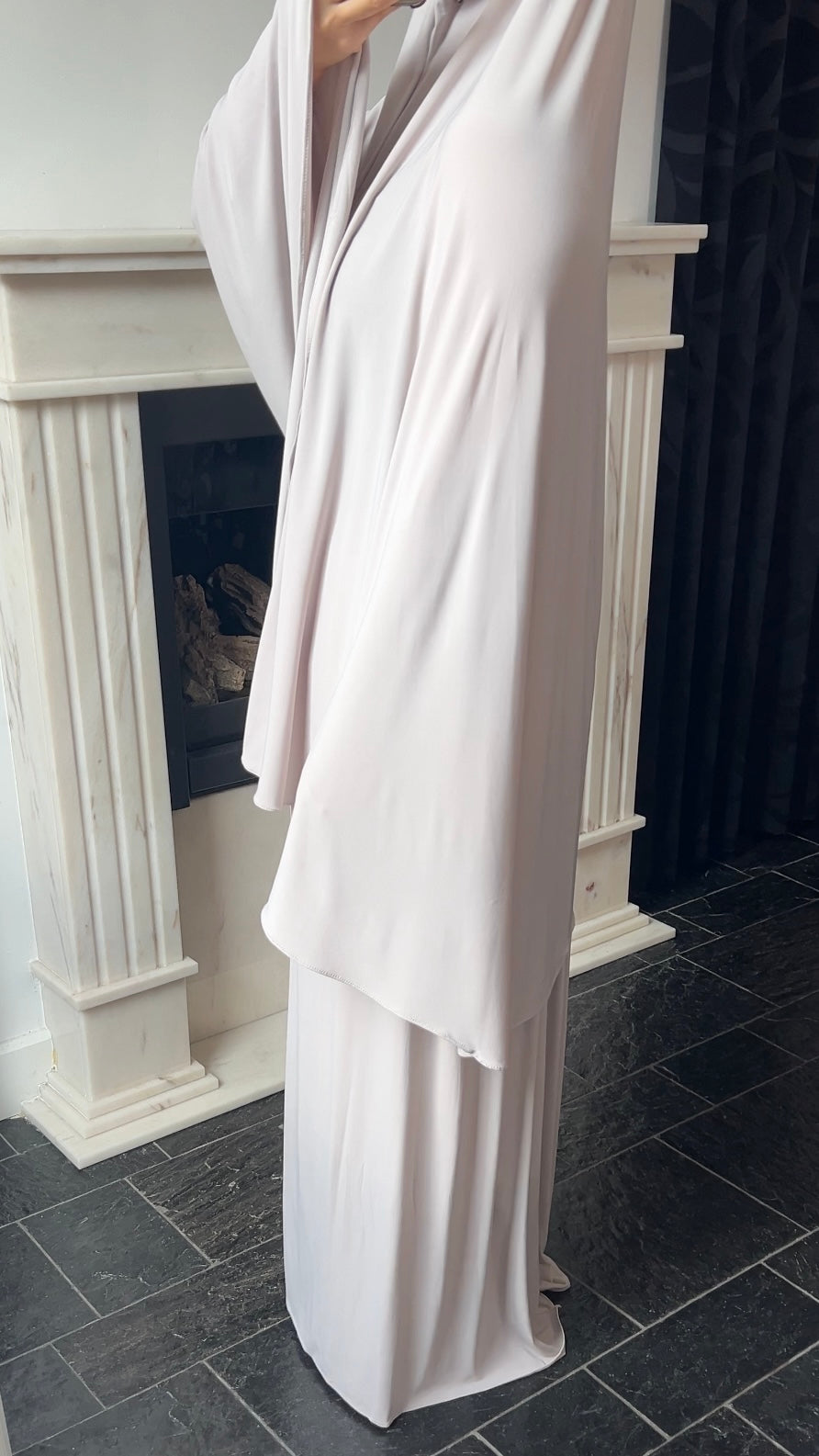 SKIRT KHIMAR SET IVORY WHITE