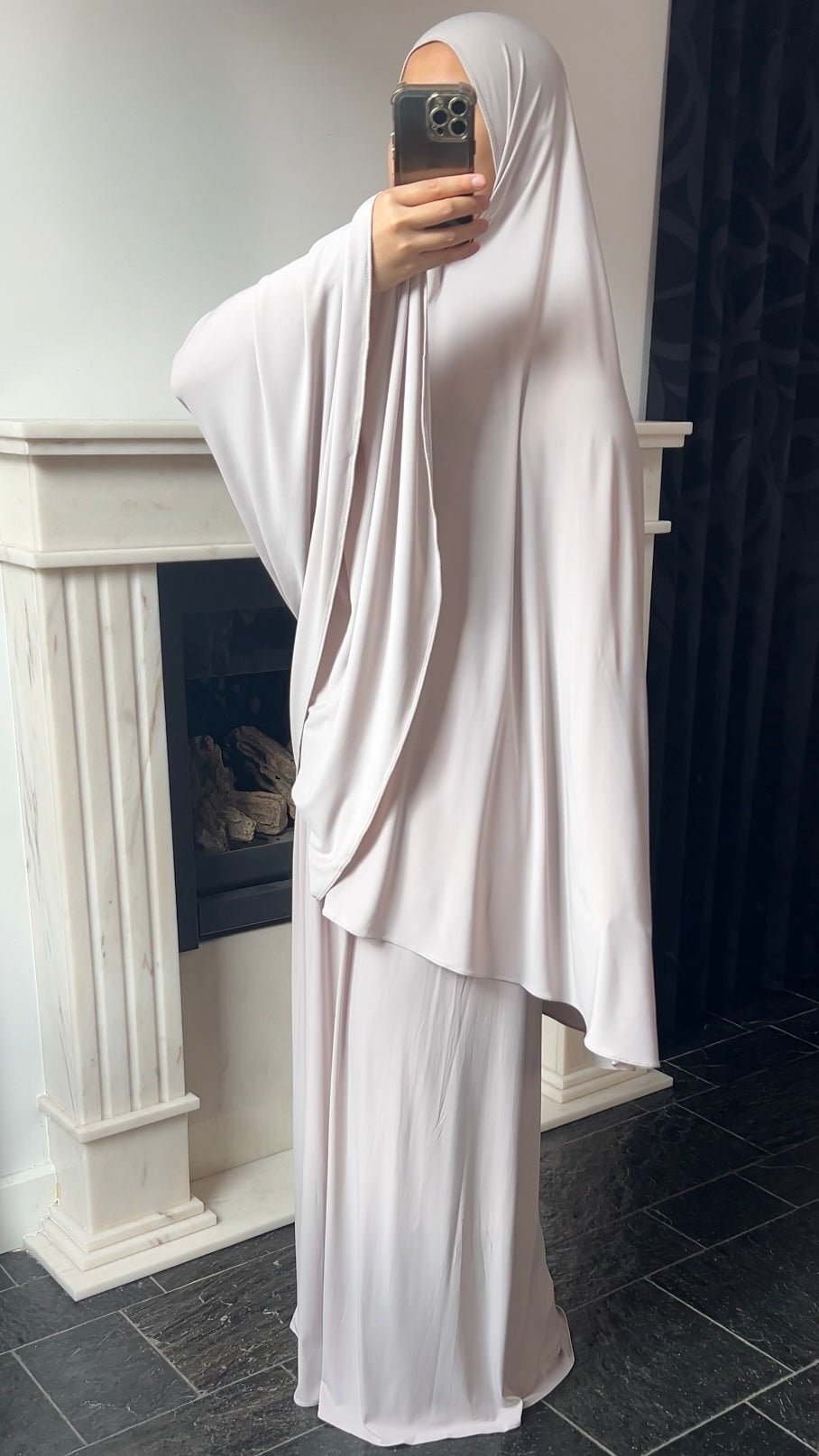 SKIRT KHIMAR SET IVORY WHITE