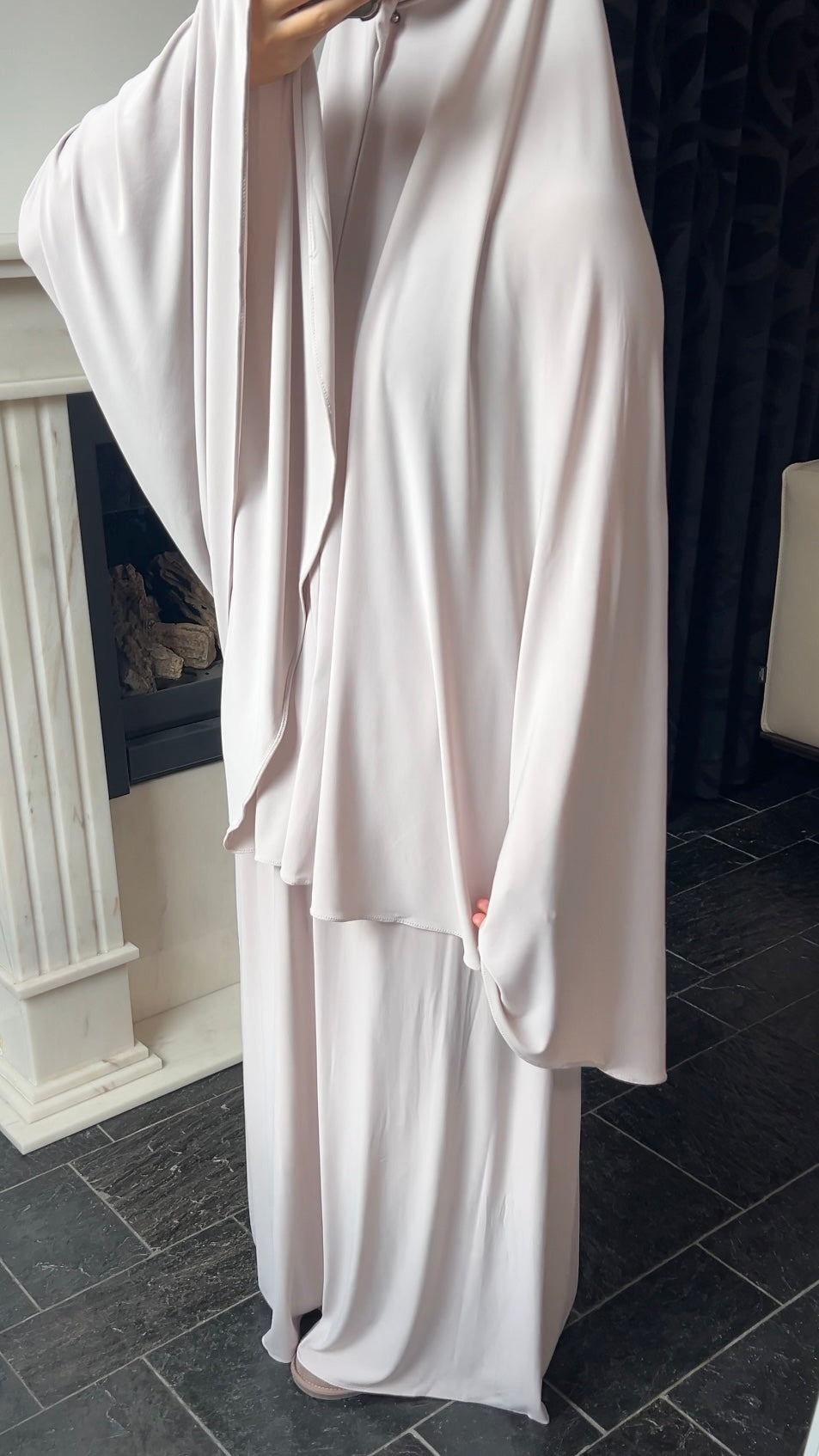 SKIRT KHIMAR SET IVORY WHITE