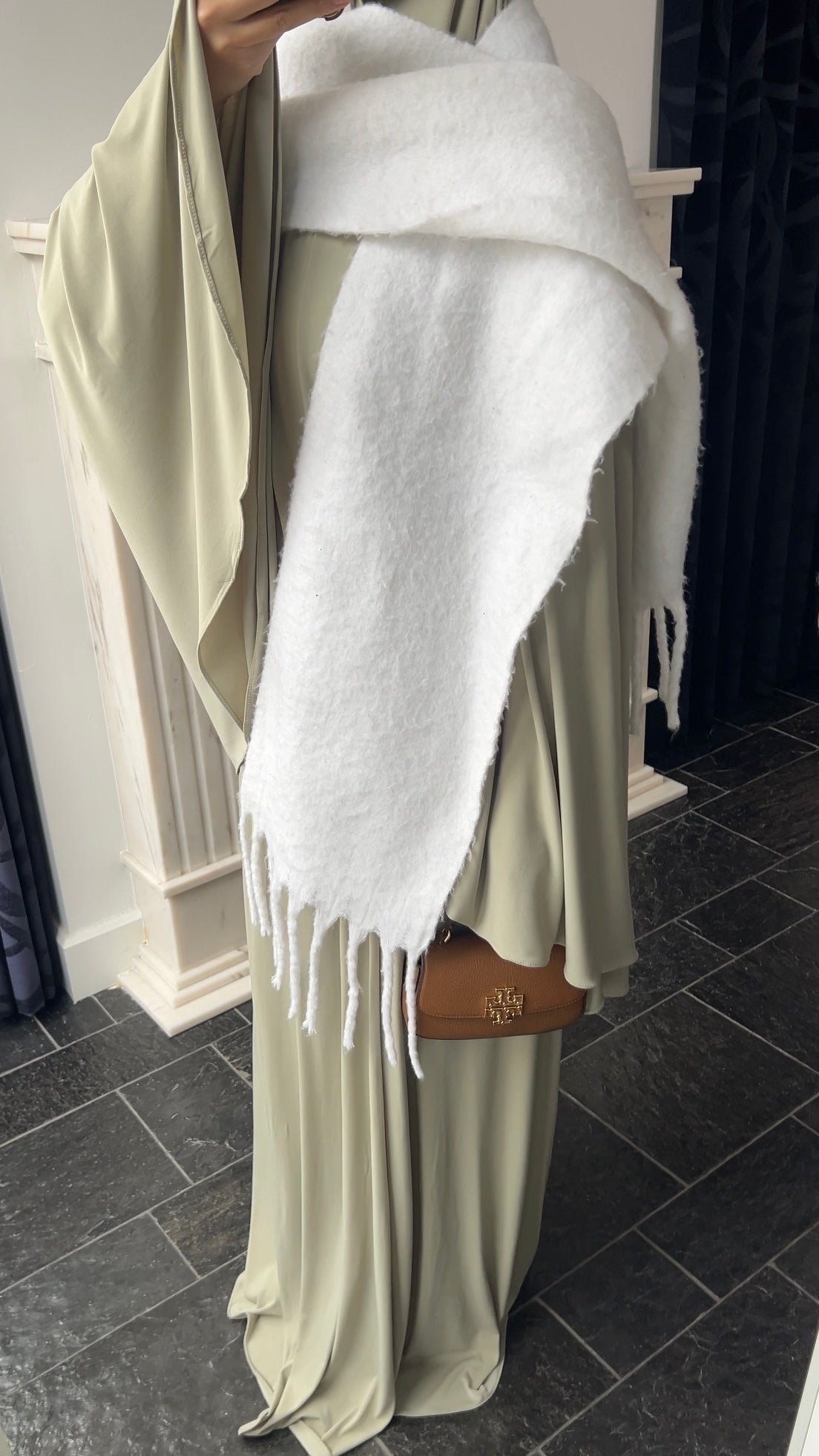 RESTOCKING SOON !! - SKIRT KHIMAR SET LIGHT SAGE GREEN