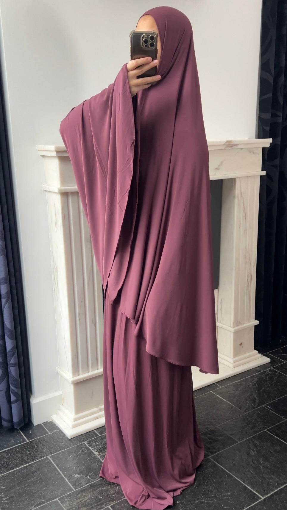 RESTOCKING SOON !! SKIRT KHIMAR SET CHERRY RED