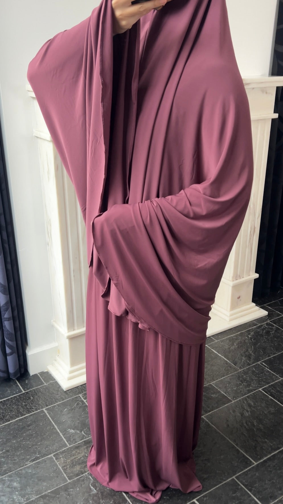 RESTOCKING SOON !! SKIRT KHIMAR SET CHERRY RED