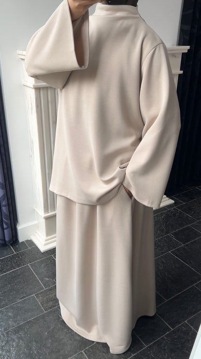 BEIGE BUTTER SET LONG