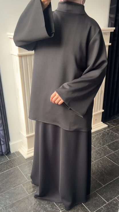 BLACK BUTTER SET LONG