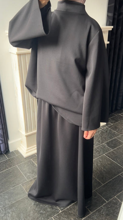 BLACK BUTTER SET LONG