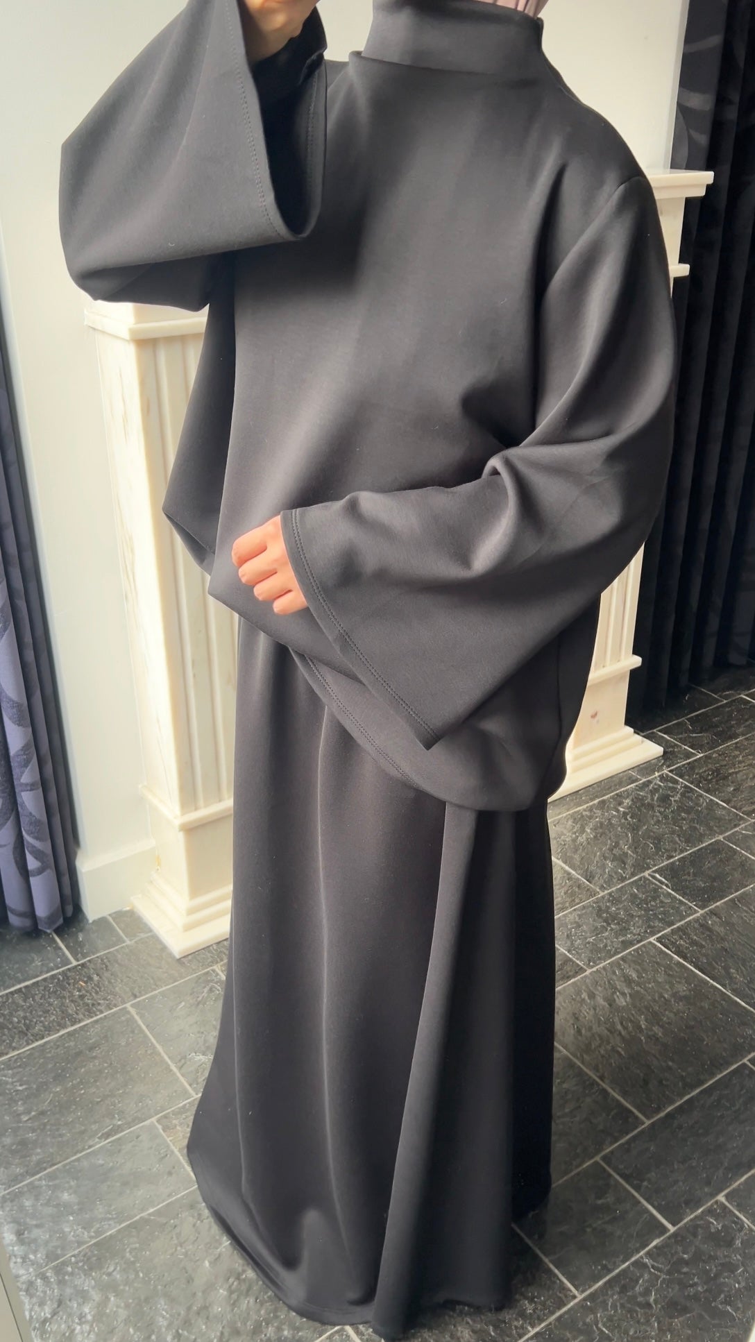 BLACK BUTTER SET LONG