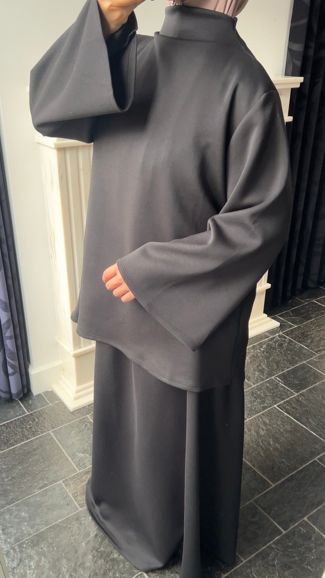 BLACK BUTTER SET LONG