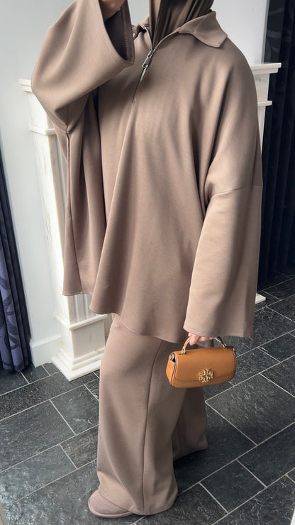 TAUPE ZIP SET