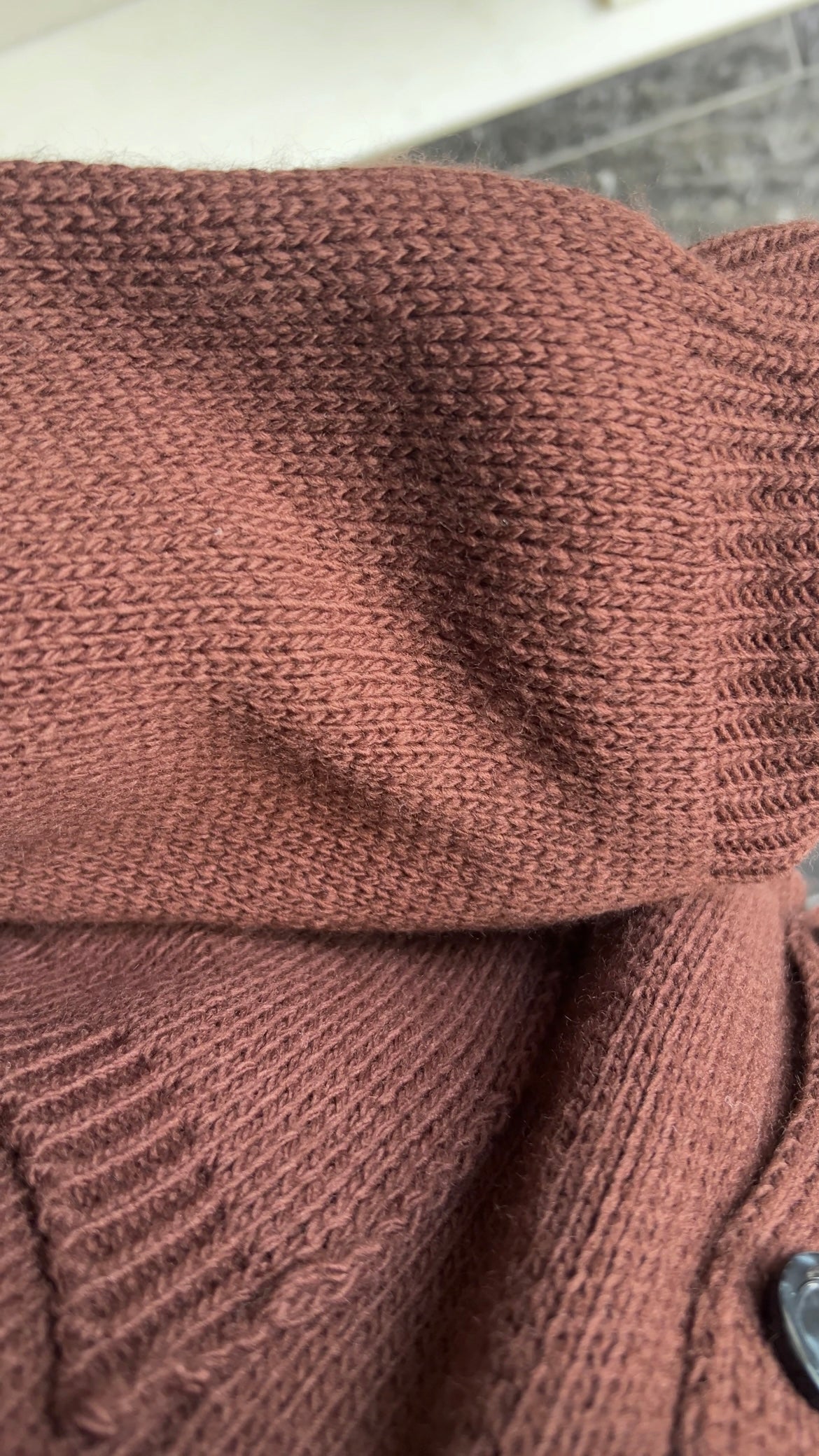 BUTTON CARDIGAN CHOCO