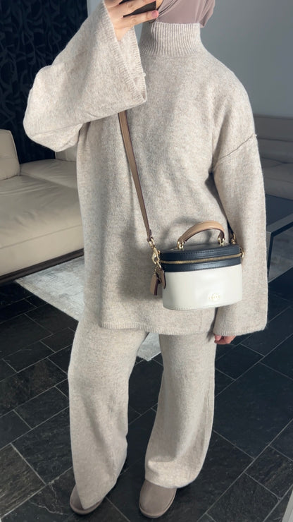 TAUPE KNIT SET