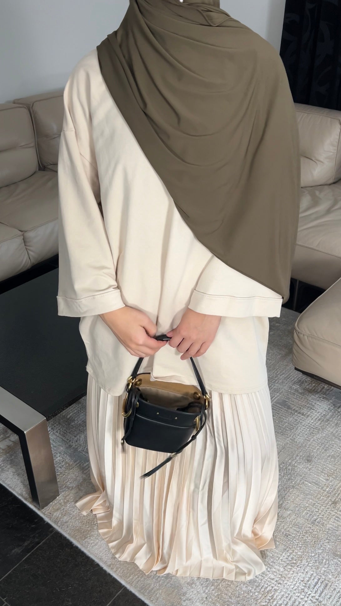 BEIGE COTTON LONGSLEEVE