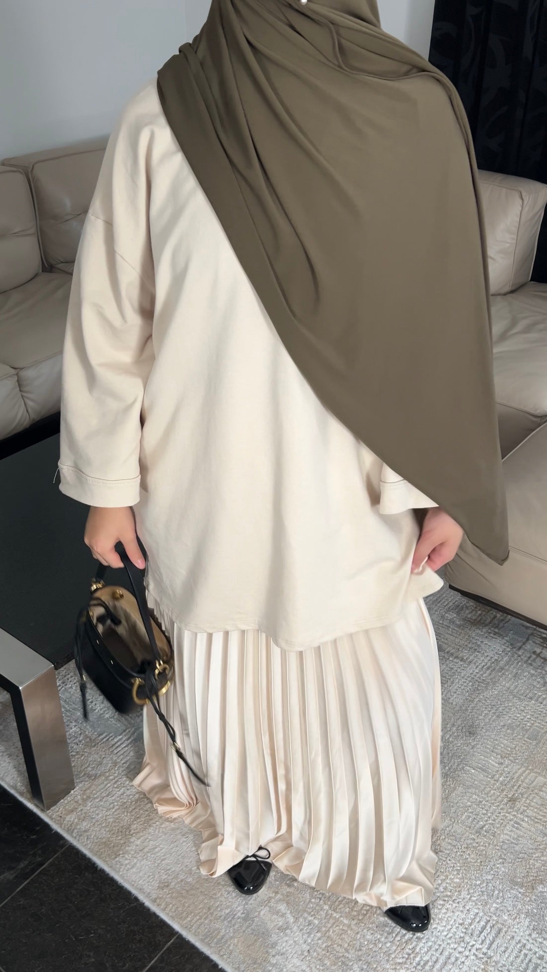 BEIGE COTTON LONGSLEEVE