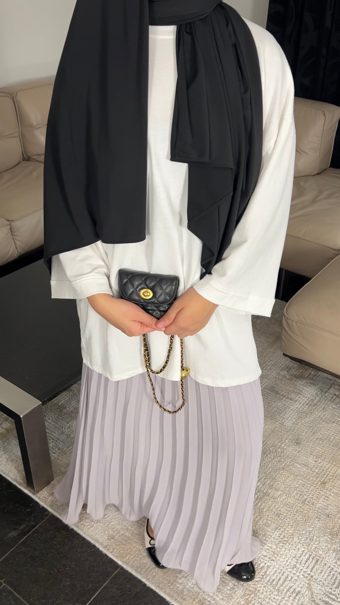 WHITE COTTON LONGSLEEVE