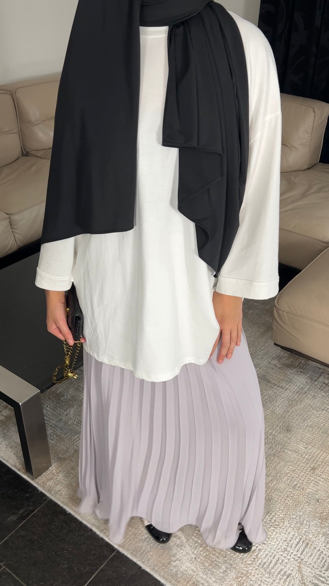 WHITE COTTON LONGSLEEVE